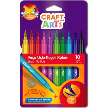 Craft And Arts Keçeli Fırça Uçlu 10'Lu