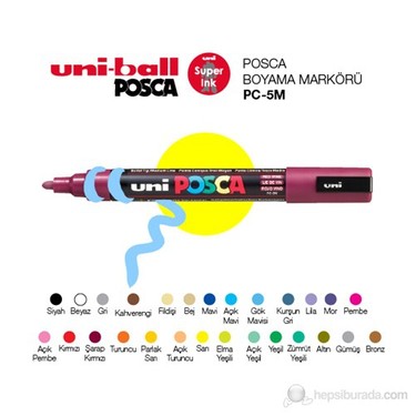 Uni Posca Boyama Markörü 1MR 1'li (PC-1MR)