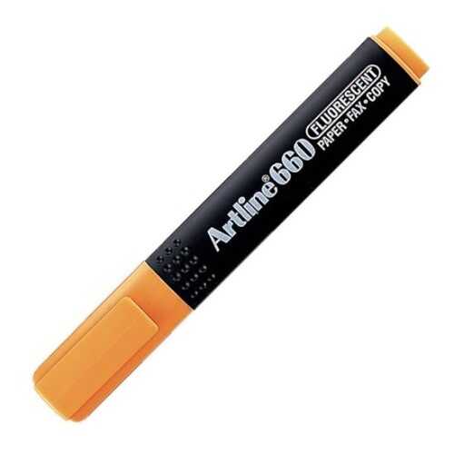 Artline 660 Fosforlu Kalem Kesik Uç:1,0-4,0mm Pastel Orange