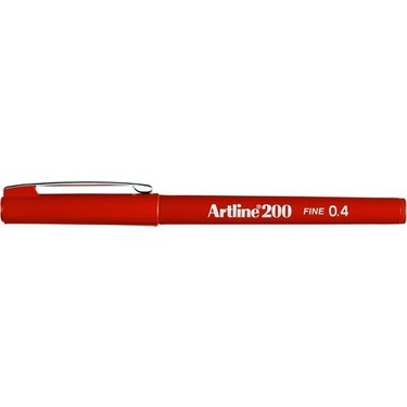 Artline 200 İnce Uçlu (0.4 mm) Yazı Ve Çizim Kalemi Koyu Kırmızı