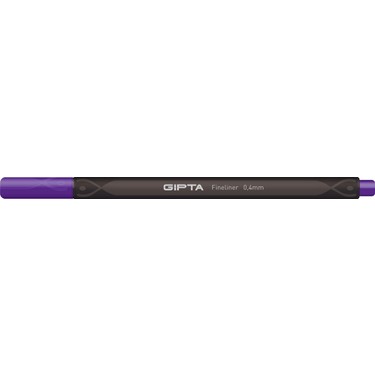 Gıpta Fineliner Kalem 0,4 Mm - Karton Kutu - Üçgen - Mor