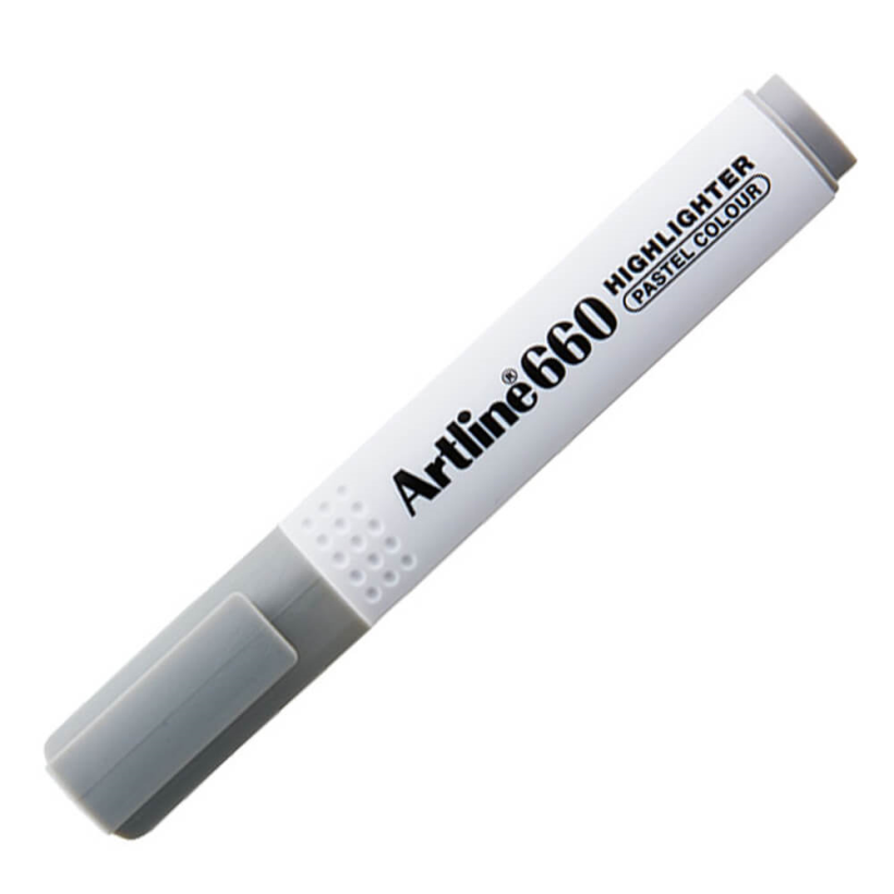 Artline 660 Fosforlu Kalem Kesik Uç:1,0-4,0mm Pastel Grey