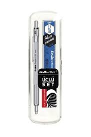 Scrikss Versatil Kalem Graph-X 0.7 Kurşuni Gri 3 Lü Set