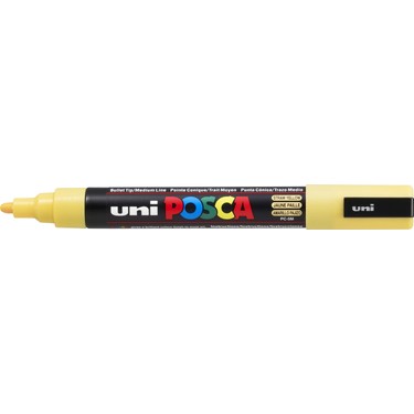 Uni Posca Pc-5M Boyama Markörü 1.8-2.5 Mm Saman Sarısı Renk