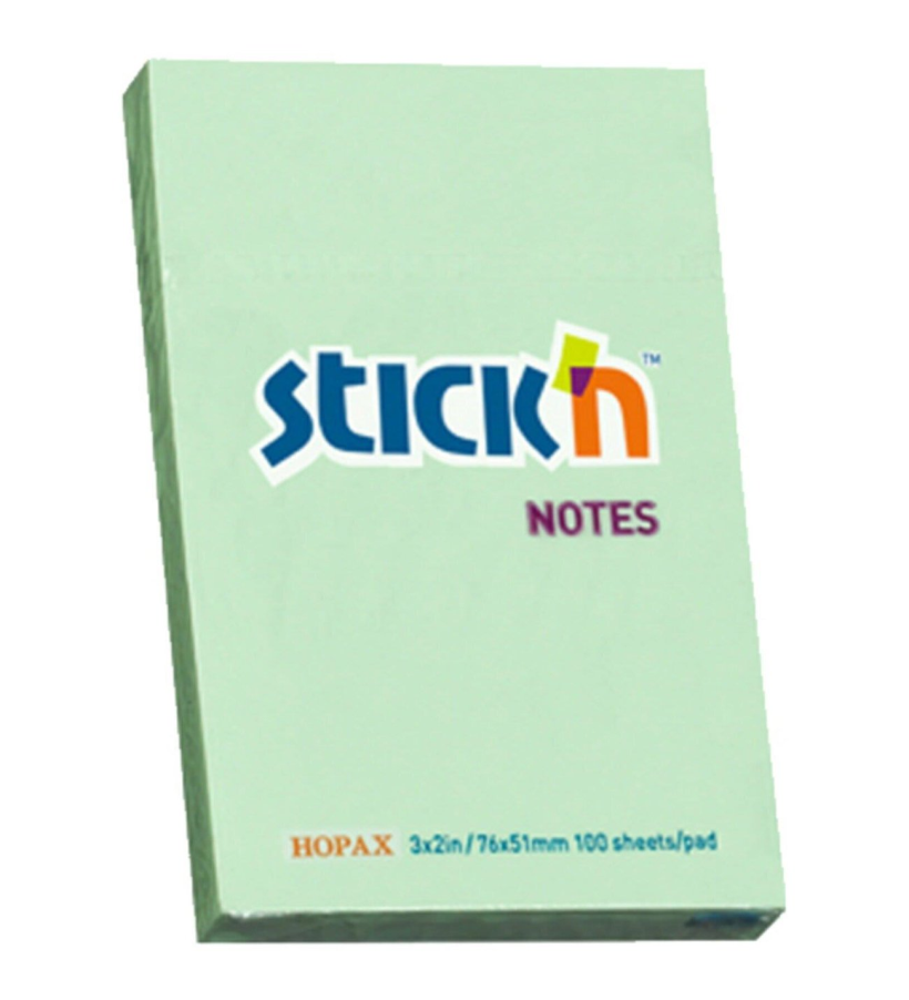 Gıpta Stickn Eco Notes Pastel Yeşil Not Kağıdı 100 Yaprak 76 x 51 mm