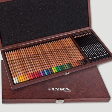 Lyra Rembrandt 50 Parça Polycolor Art Design Ahşap Kutu Sketch Set