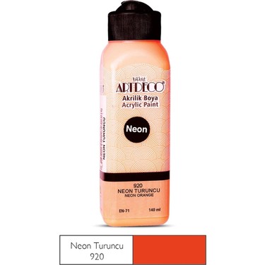 Artdeco Akrilik Boya 140 Ml Neon Turunc Y-070R-920