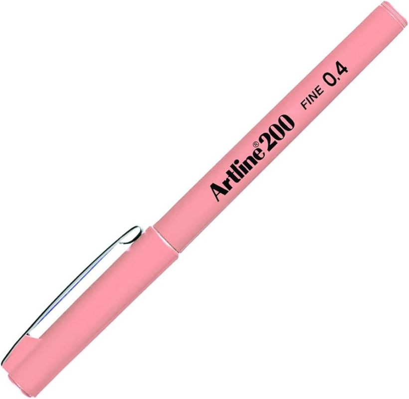 Artline 200N Fine Writing Pen Pink 0.4 mm - Pembe