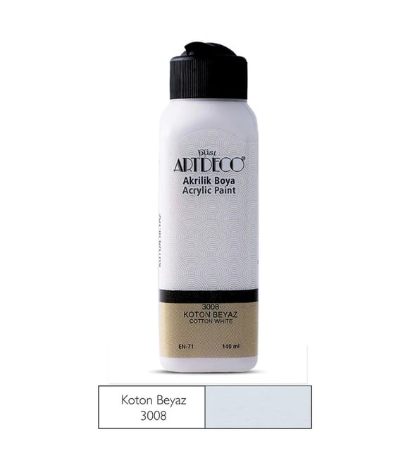 Artdeco Akrilik Boya 140 Ml Koton Beyaz