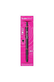 Scrikss Twist 0.5 mm Siyah-Pembe Versatil Kalem