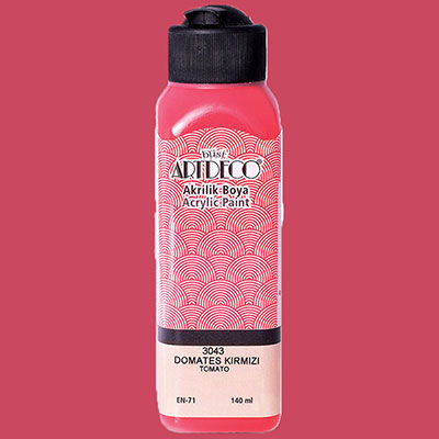 Artdeco Akrilik Boya 140 Ml - 3043 Domates Kırmızı